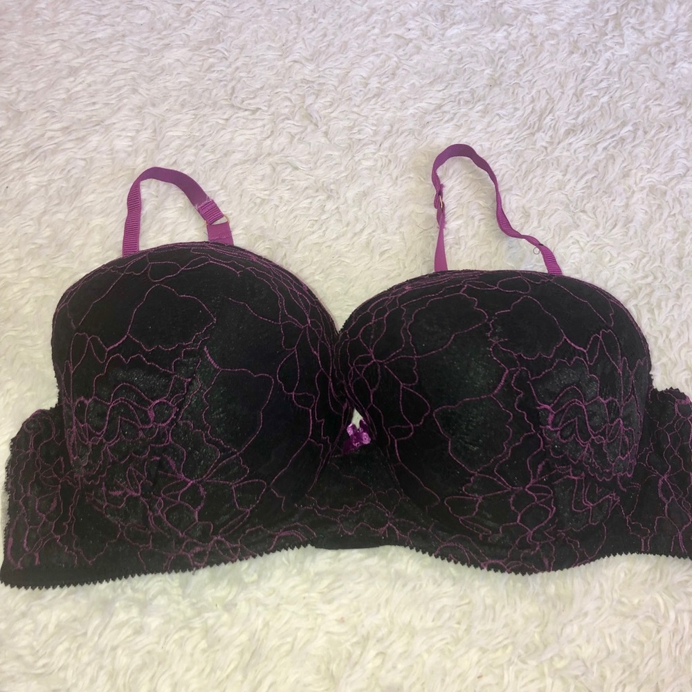 Body Frosting Black Lace Bra